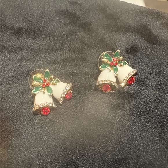 Festive Bell Earrings with Red and Green Accents - Picture 3 of 5